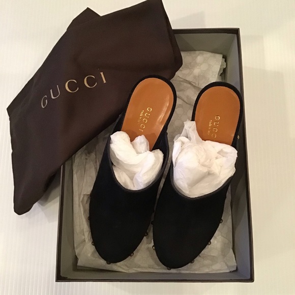 GUCCI Studded Platform Mules - size 38 - Picture 4 of 8